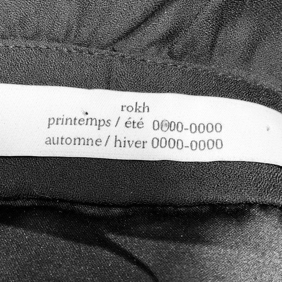 ROKH BLACK RUFFLE DETAIL LONG DRESS - Picture 4 of 6